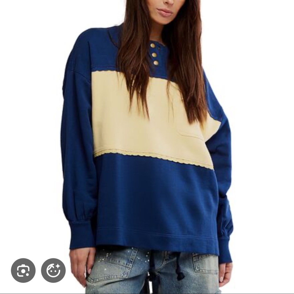 NWT Free People Strawberry Sweatshirt - Picture 3 of 3
